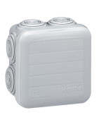 Scatola di derivazione quadrata PLEXO Ø65x65x40 grigia- LEGRAND - 092005