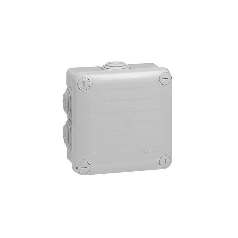 Scatola di derivazione quadrata PLEXO Ø105x105x55 grigia- LEGRAND - 092022