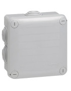 Scatola di derivazione quadrata PLEXO Ø105x105x55 grigia- LEGRAND - 092022