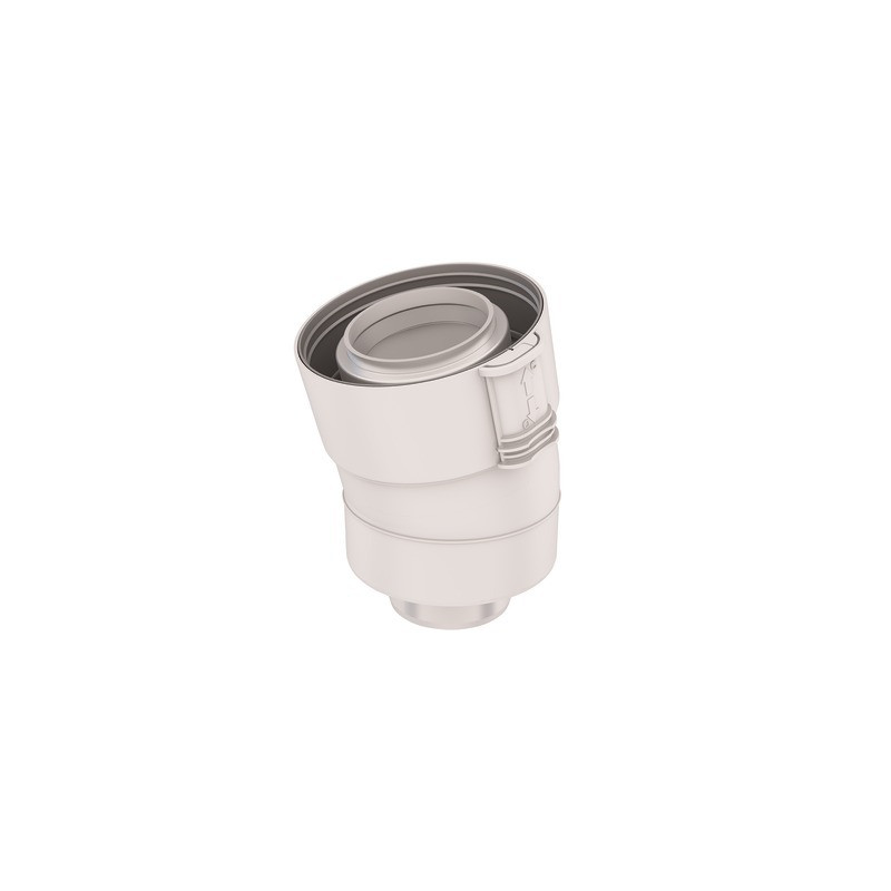 Coude 30°condensation fioul/gaz PPTL/PVC- UBBINK - 229202