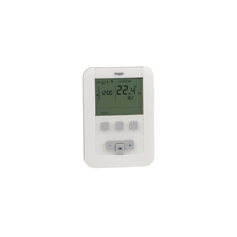 Cronotermostato settimanale EK520 a batteria- HAGER - EK520
