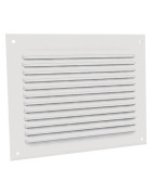Griglia con alette inclinate in alluminio prelaccato bianco GA BL 200 x 200- ANJOS - 6705 Griglia con alette inclinate in alluminio prelaccato bianco GA BL 200 x 200- ANJOS - 6705