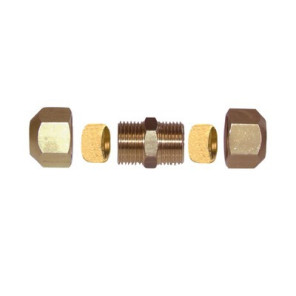 Raccordo con anello di serraggio Dritto tubo 12mm x tubo 10mm- DIFF - 99145  - (X10)