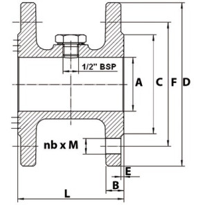 Distanziatore Ø125 nf29323- SFERACO - 1195125