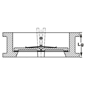 Valvola di ritegno a doppio battente ghisa 100- SFERACO - 370100