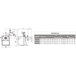 Bruciatore gas CB-NC4 GXE- CUENOD - 3836557