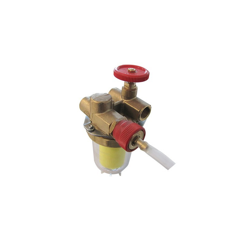 Filtro gasolio con ricircolo con valvola di arresto FF3/8"- OVENTROP - 2122261+2127600
