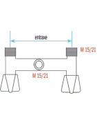 Miscelatore doccia con interasse 110- DIFF - 99164