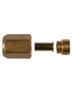 Raccordo ottone SAE SO 40231-1/4" sae/0,8- SERTO - 416.2384.063  - (X10)