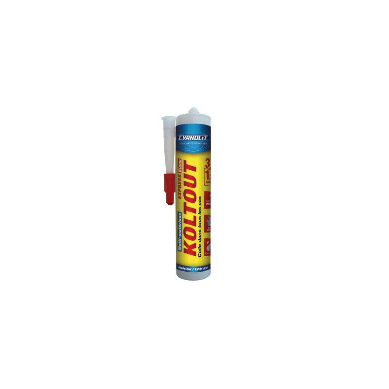 Colle de fixation polymère KOLTOUT EXPRESS blanc 290ml- AC MARCA IDEAL - 33300149