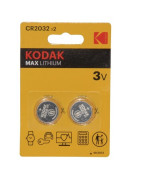Pile Litio CR2032 KODAK- DIFF - 920037  - (X2)