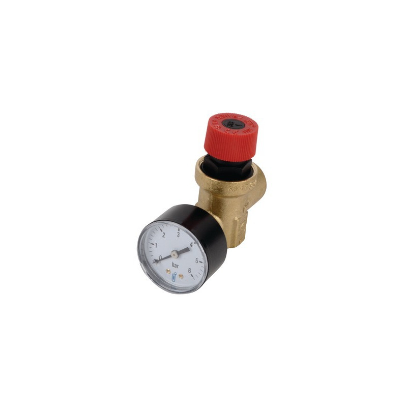 Valvola riscaldamento con manometro- DIFF - 100016