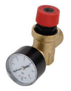 Valvola riscaldamento con manometro- DIFF - 100016