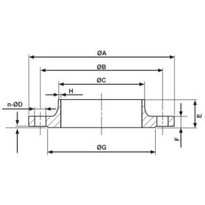 Flangia 80 PN10- DIFF - 110190
