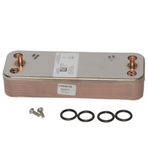 Scambiatore secondario 14 piastre- DIFF pour De Dietrich Chappée - 7672687